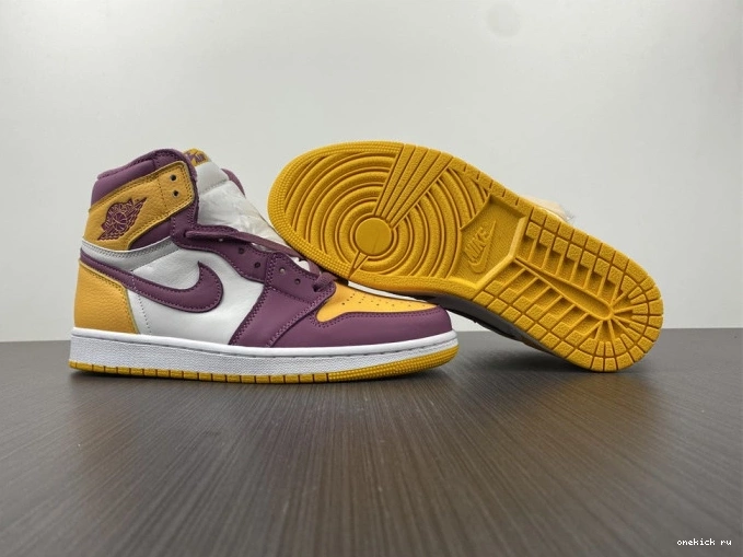 Rep Onekick Jordan 1 High OG Air 555088-706 Brotherhood 0713